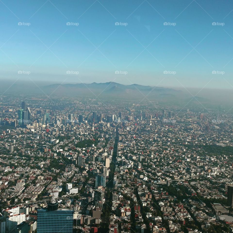 Mexico city from above