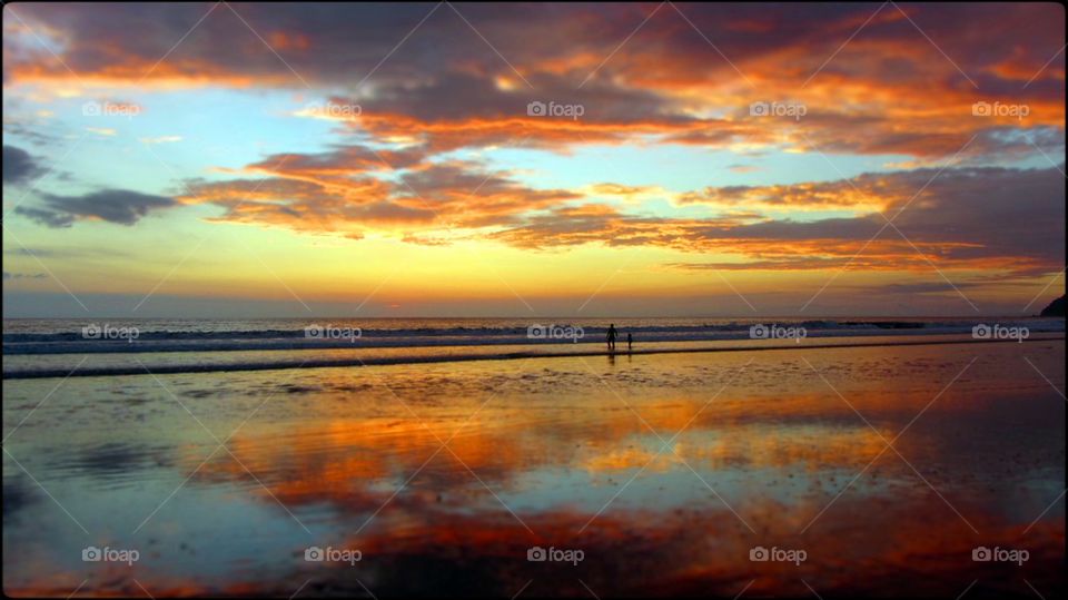 beach sunset santa teresa costa rica by jootto