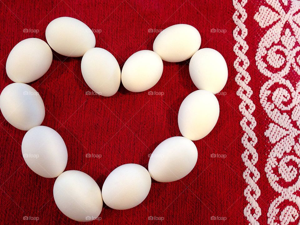 Hearts and eggs
