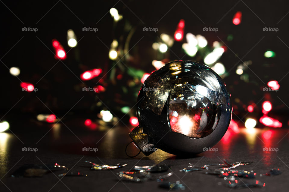 Starting the Christmas season with tangled lights and broken ornaments