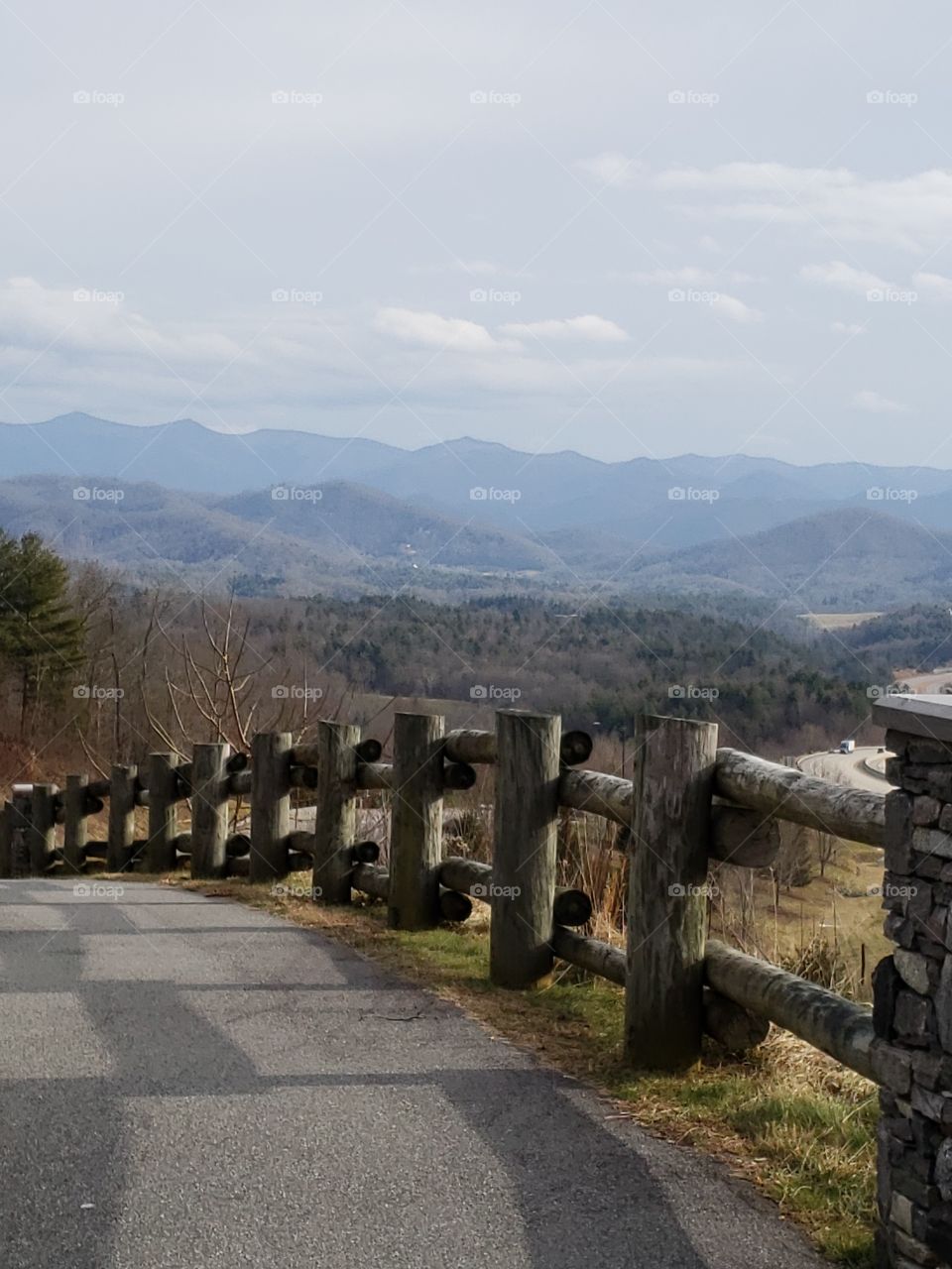 Winter scenery in the mountains