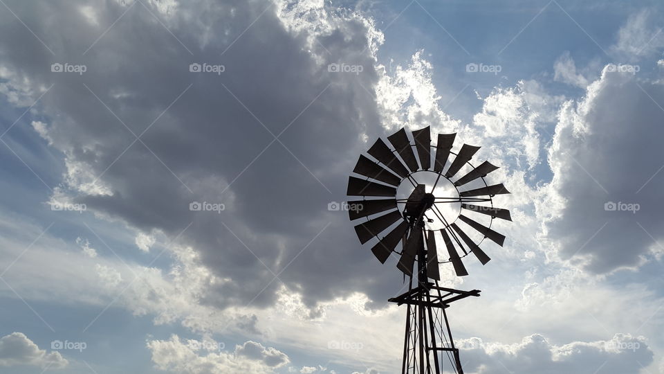 Windpomp / windmill in the veld