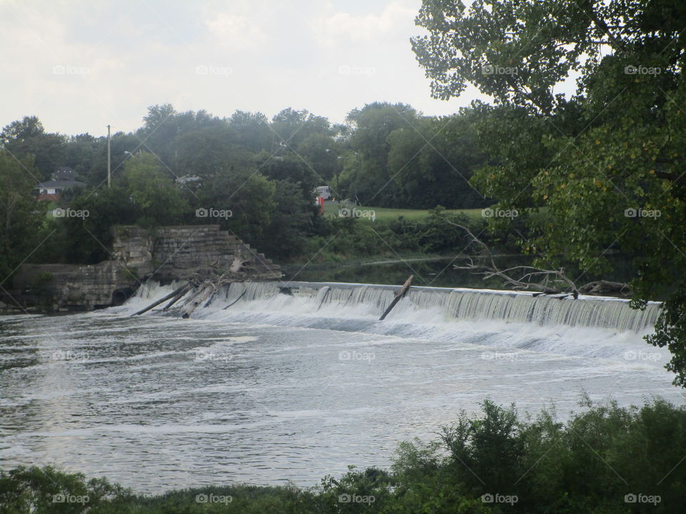 Waterfall at White river trails