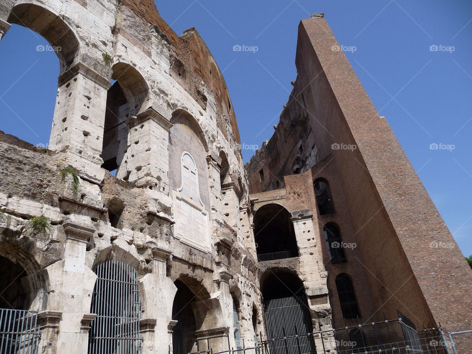 rome ruins colosseum newandold by markworld