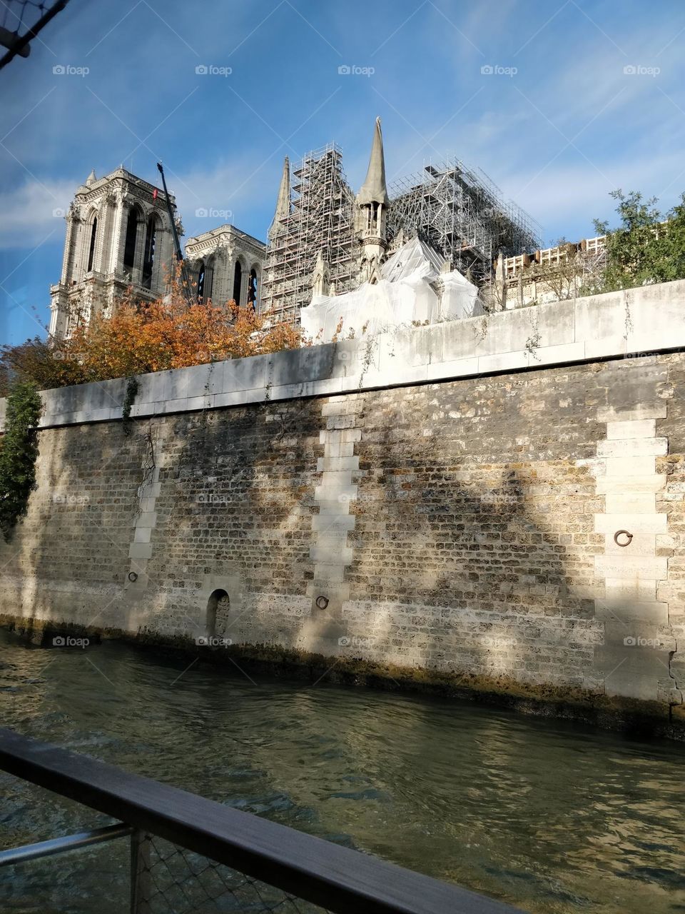 Notre Dame de Paris under construction