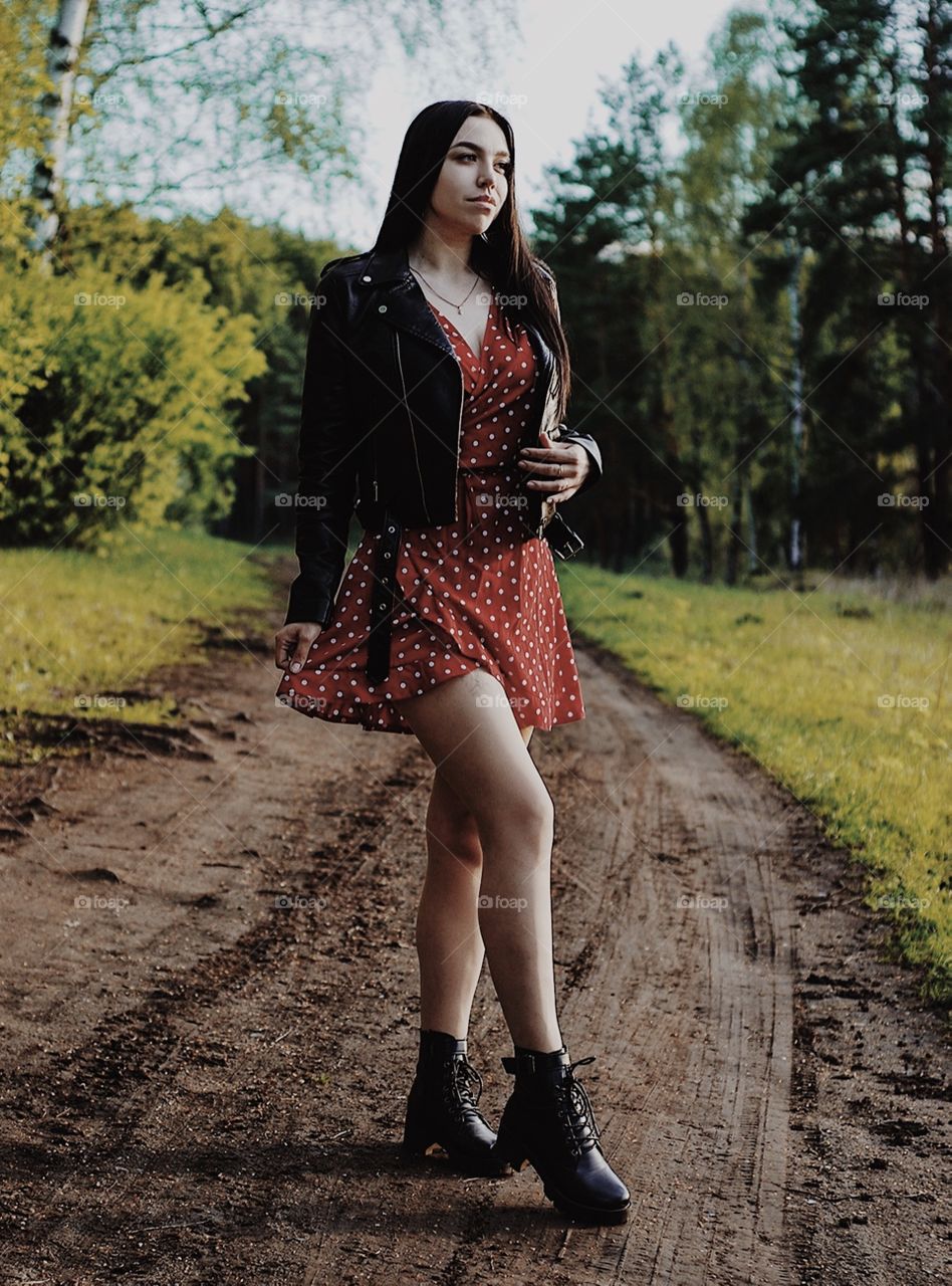 Summer beauty girl portrait