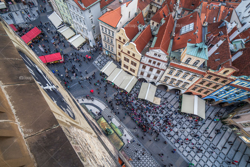 Prague from Clock tower