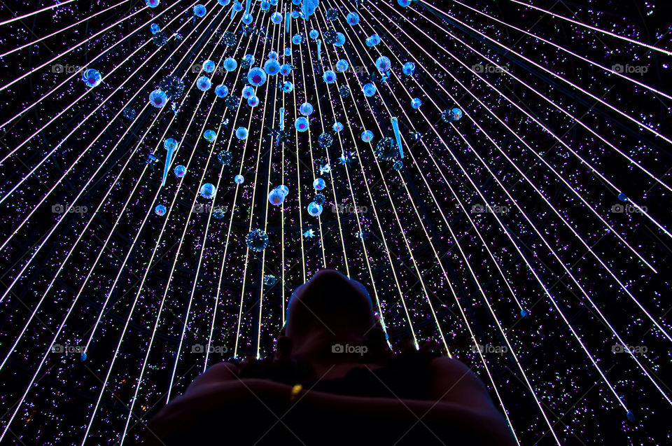 christmas lights surreal by sklarian