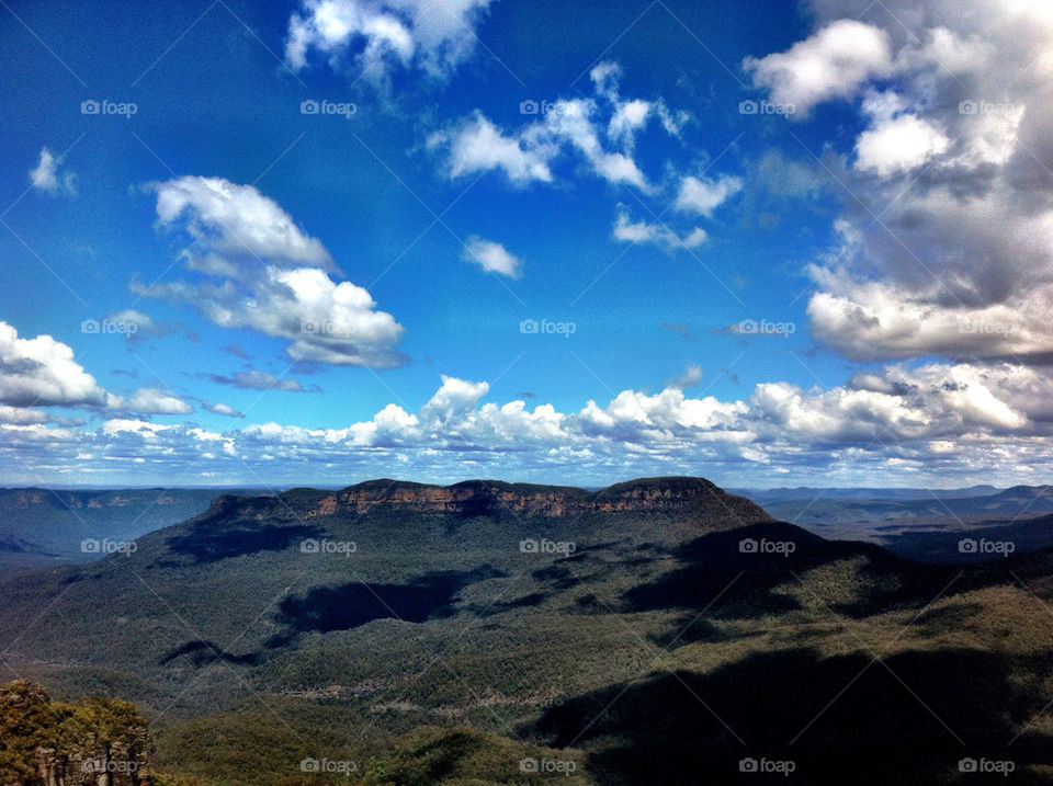 Scenic view of mountains
