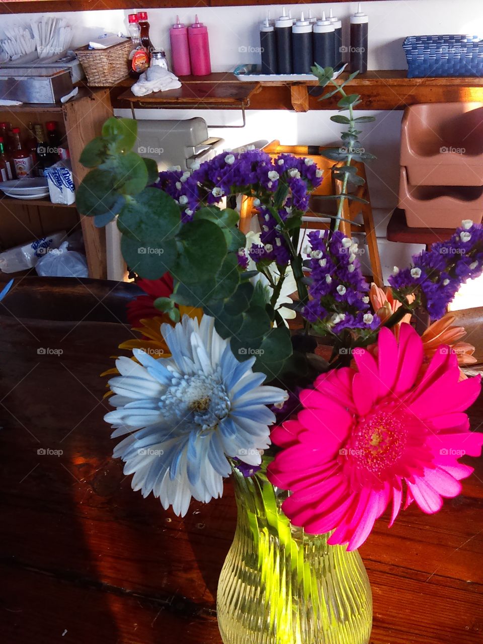 Floral Arrangement in the Cafe
