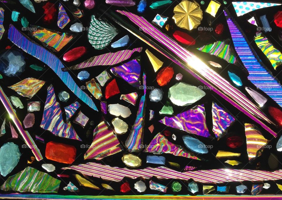 Broken Art Glass Mosaic