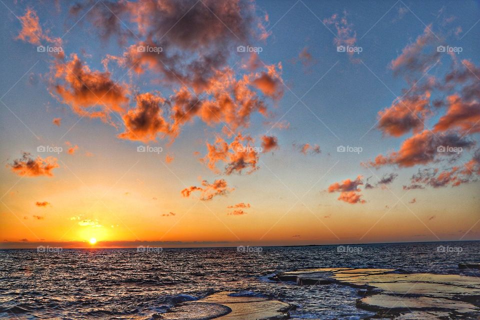 Sunset beautiful hours.