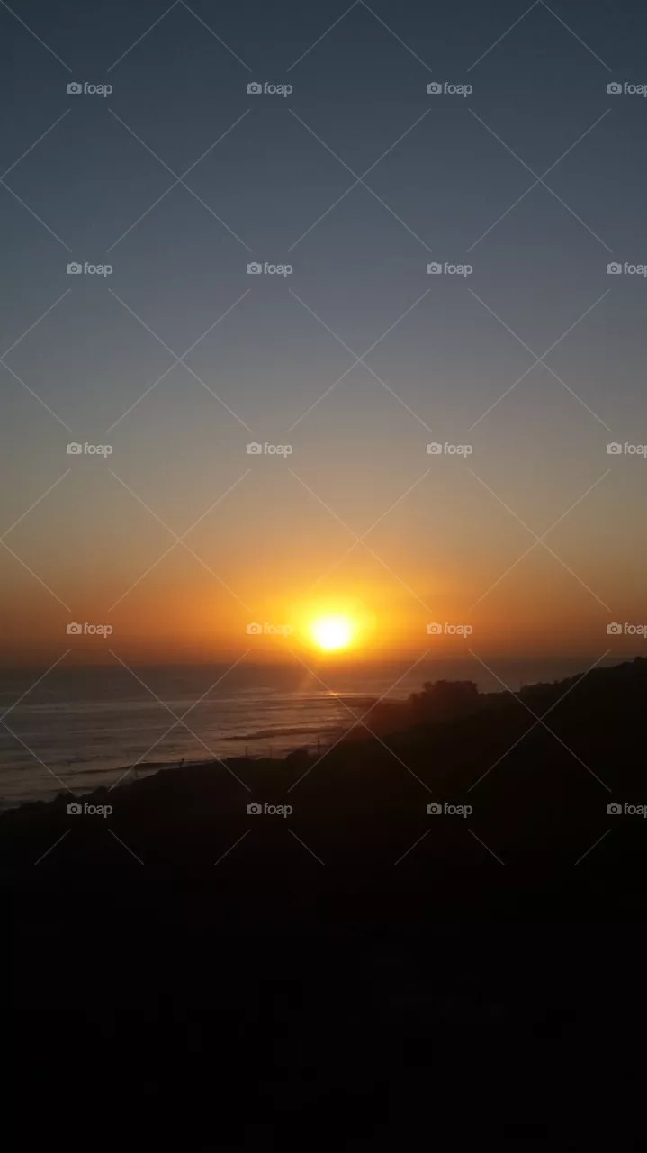 Sunset in a beach in the South of Ifni in Morocco....beautiful moments contemplating sunset