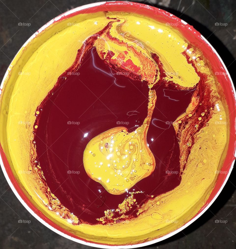 natural colour yellow red white