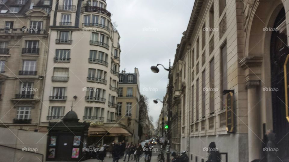 Street view in Paris