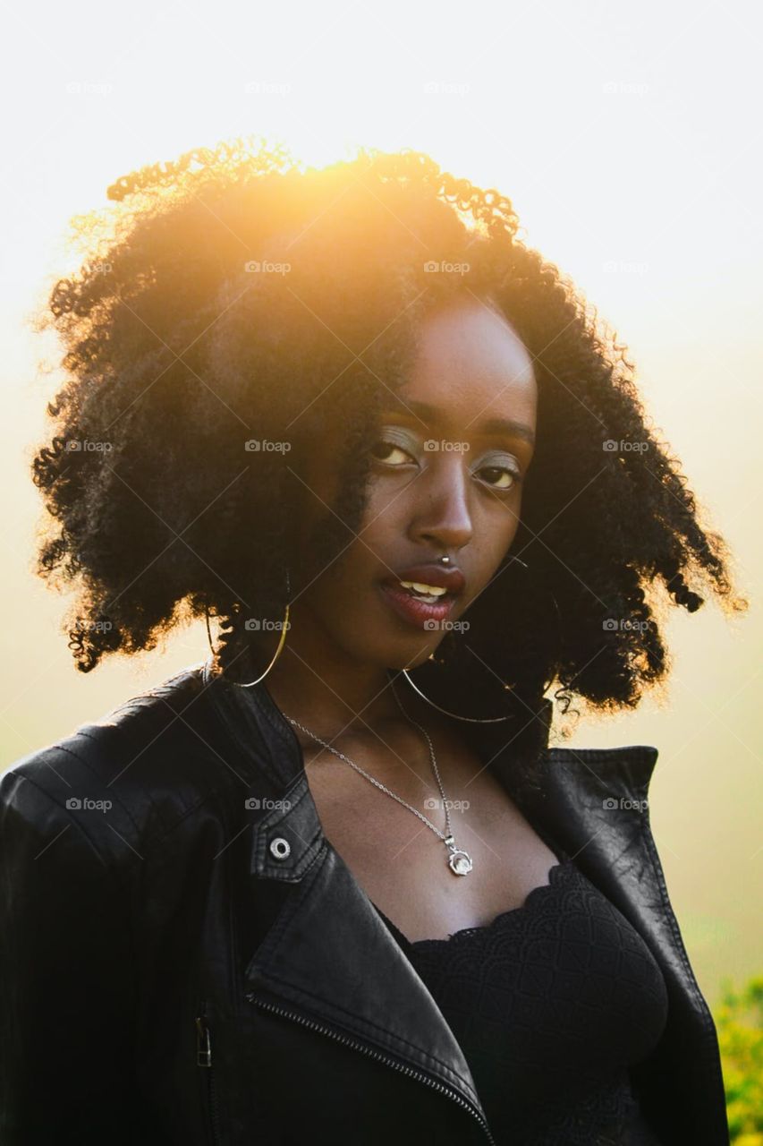 I would like describe this photo beautiful black girl