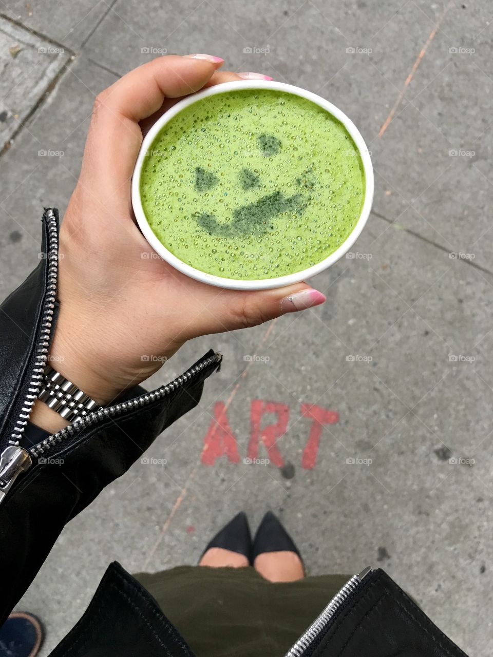Latte art in NY