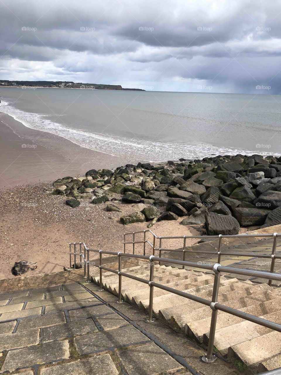 Despite a cold and dulling spring day, this coastline off Dawlish Warren, still impresses.