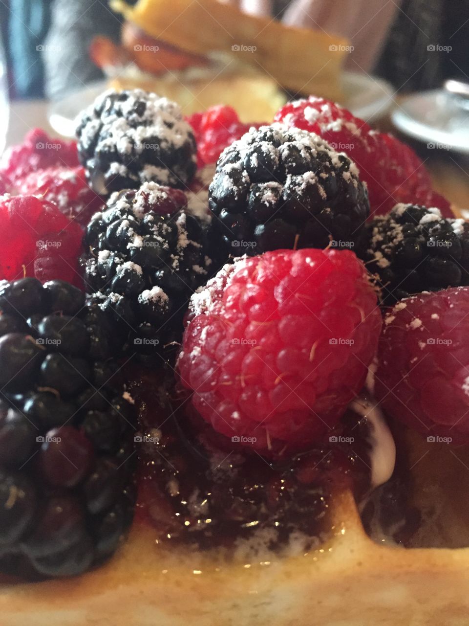 Waffle with Fresh Berries at Buvette Bistro, The Village in New York