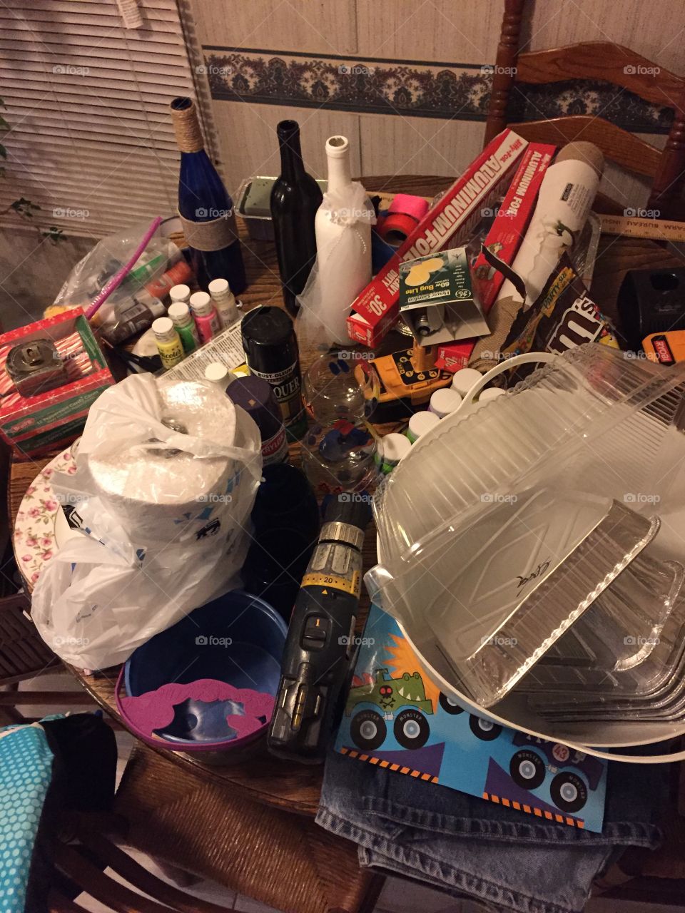 Kitchen table or junk collector 