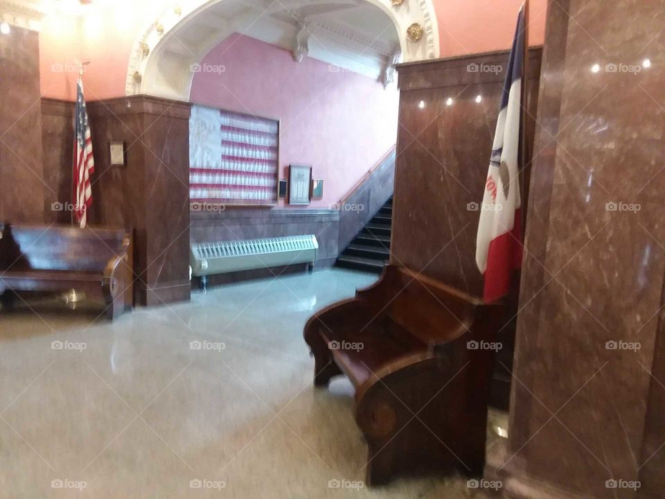 Inside of XDecorah Iowas court house