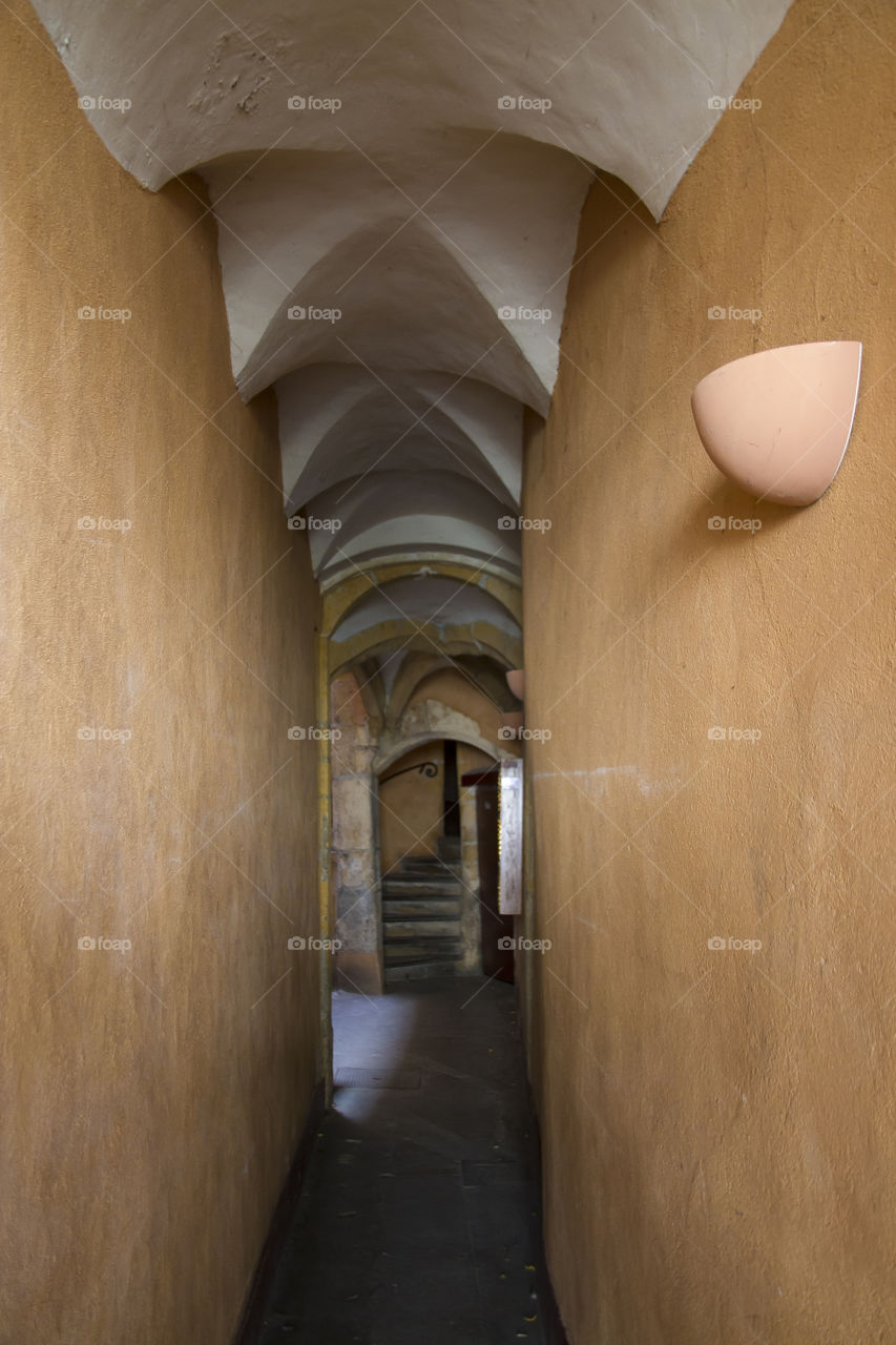 Traboules in Lyon, old Renaissance passage that connects several buildings and streets. 