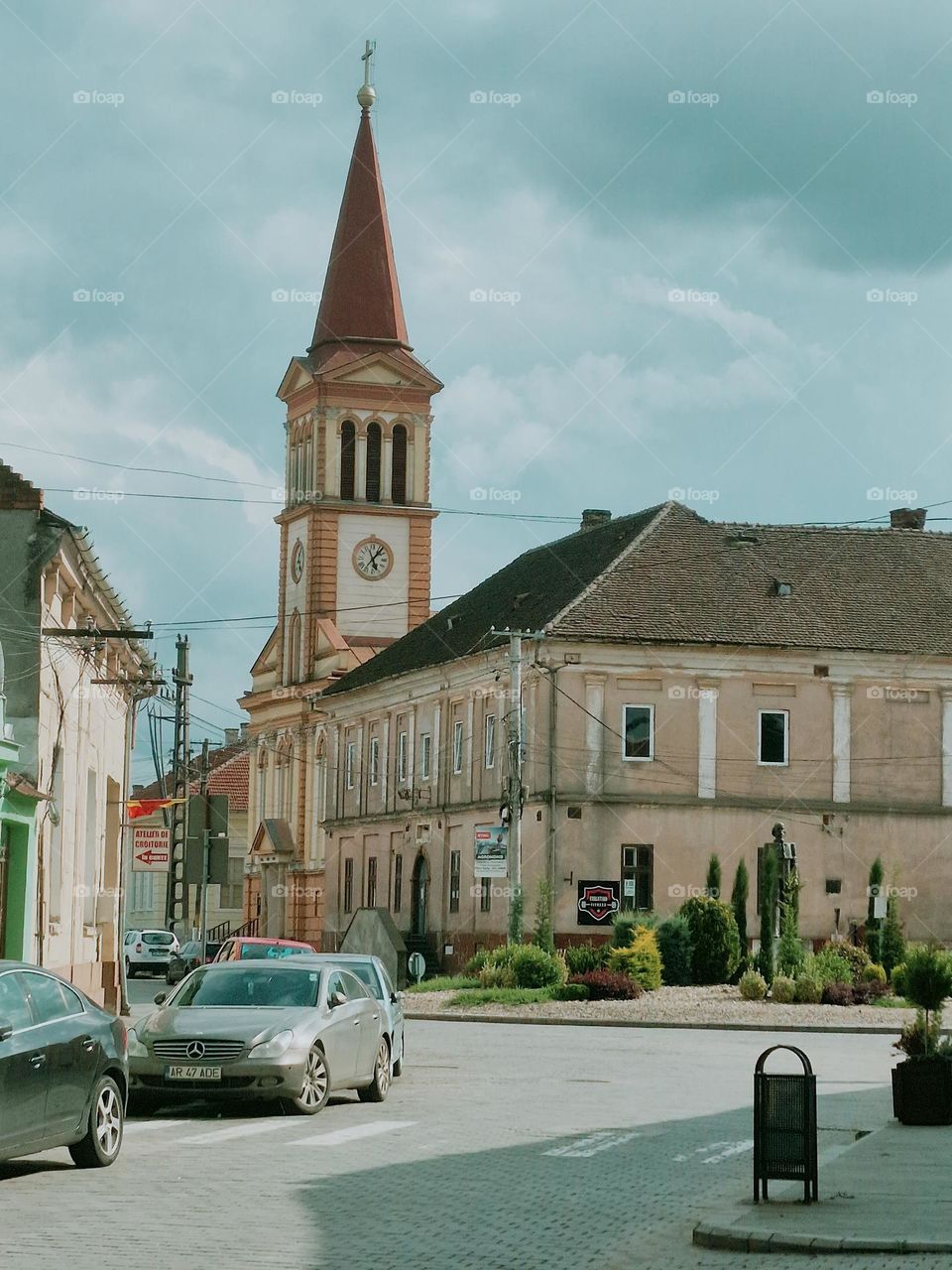 commuter cars in the city of Lipova