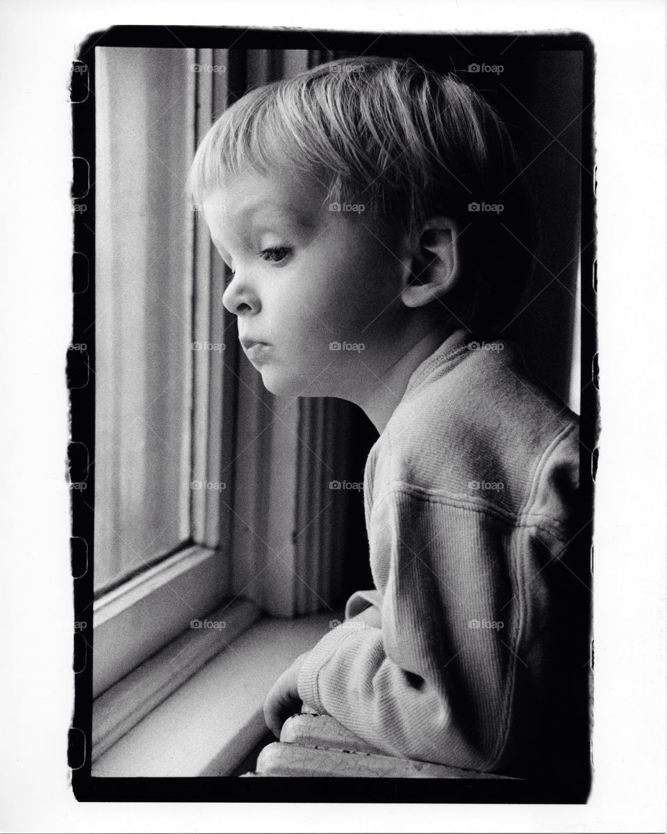 child window boy portrait by Cheshirepoet