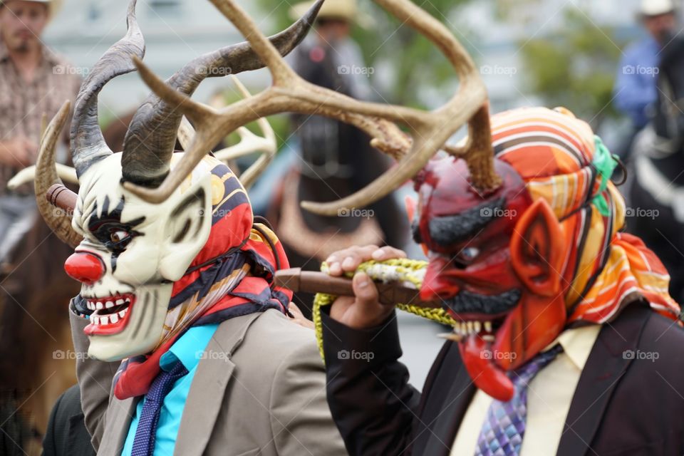 Colorful Devil Masks