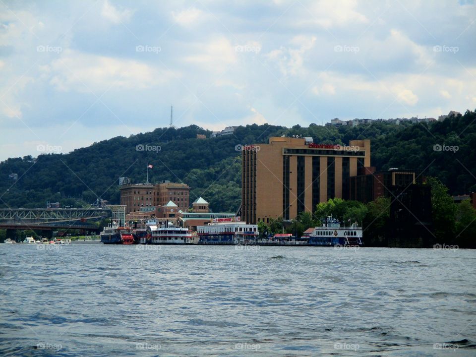 Station Square, Pittsburgh from river