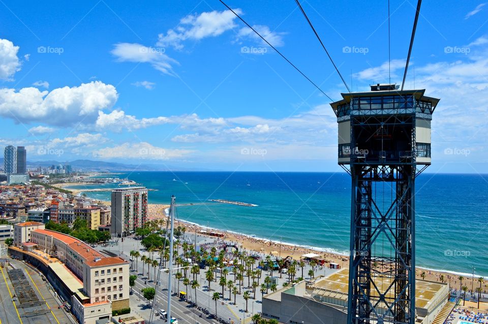 View towards the sea