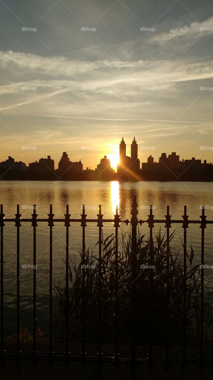 NYC Reservoir Backlit