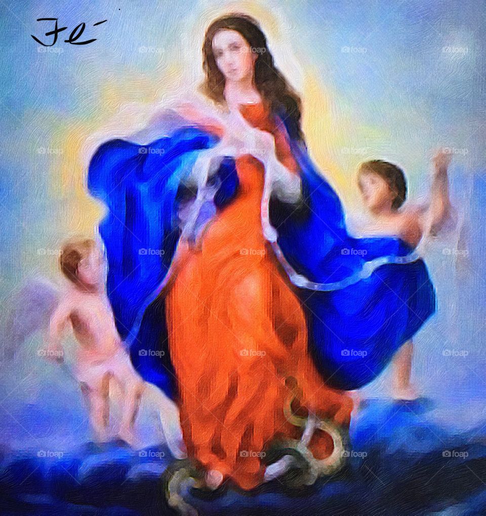 Virgin Mary, Mother of Jesus, lovingly invoked as Our Untied Lady of Us, help us.  Amen.

Virgem Maria, Mãe de Jesus, carinhosamente invocada como Nossa Senhora Desatadora dos Nós, socorrei-nos. Amém.