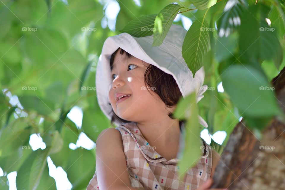 girl in green