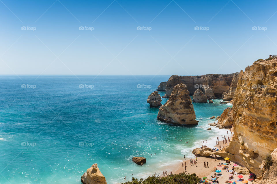 Beach at Lagoa, Algarve, Portugal 