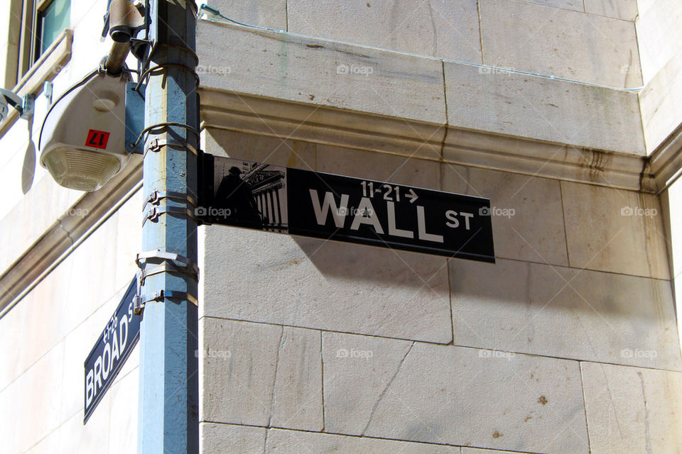 Wall Street sign