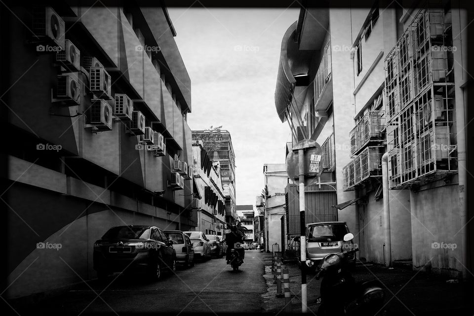 Shophouses alley