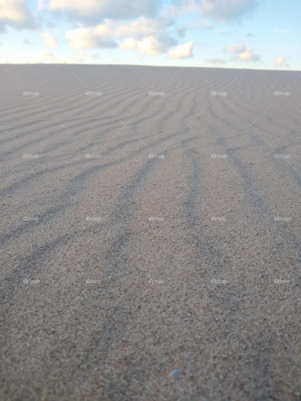 Unfiltered beautiful sand on the beach