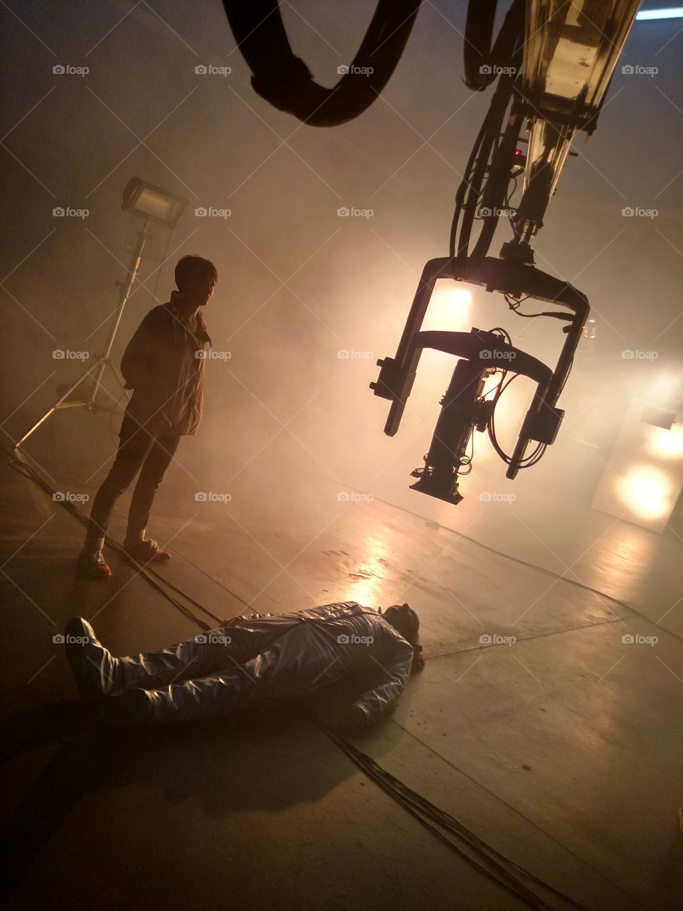 heavy planking :). movie backstage