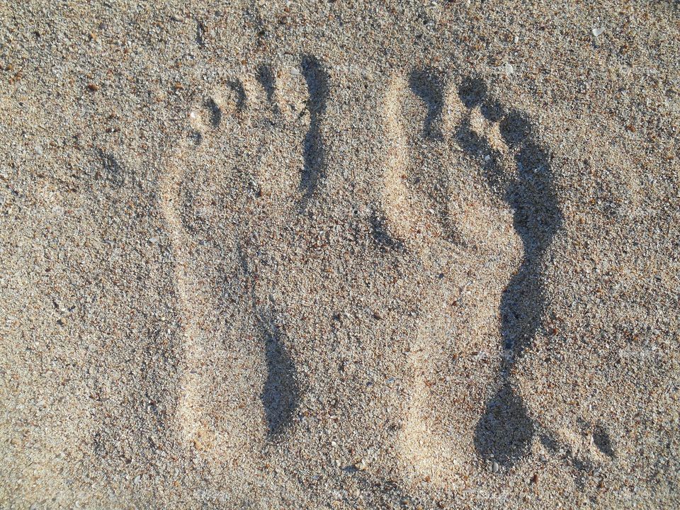 Sand, Beach, Footprint, Sandy, Texture