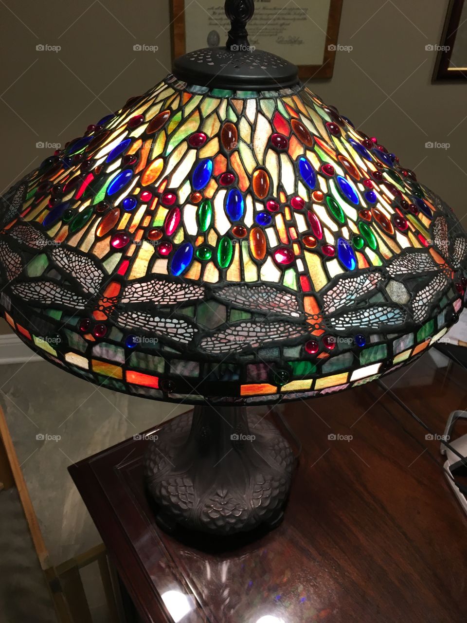 Lamp of beauty with shinning stone