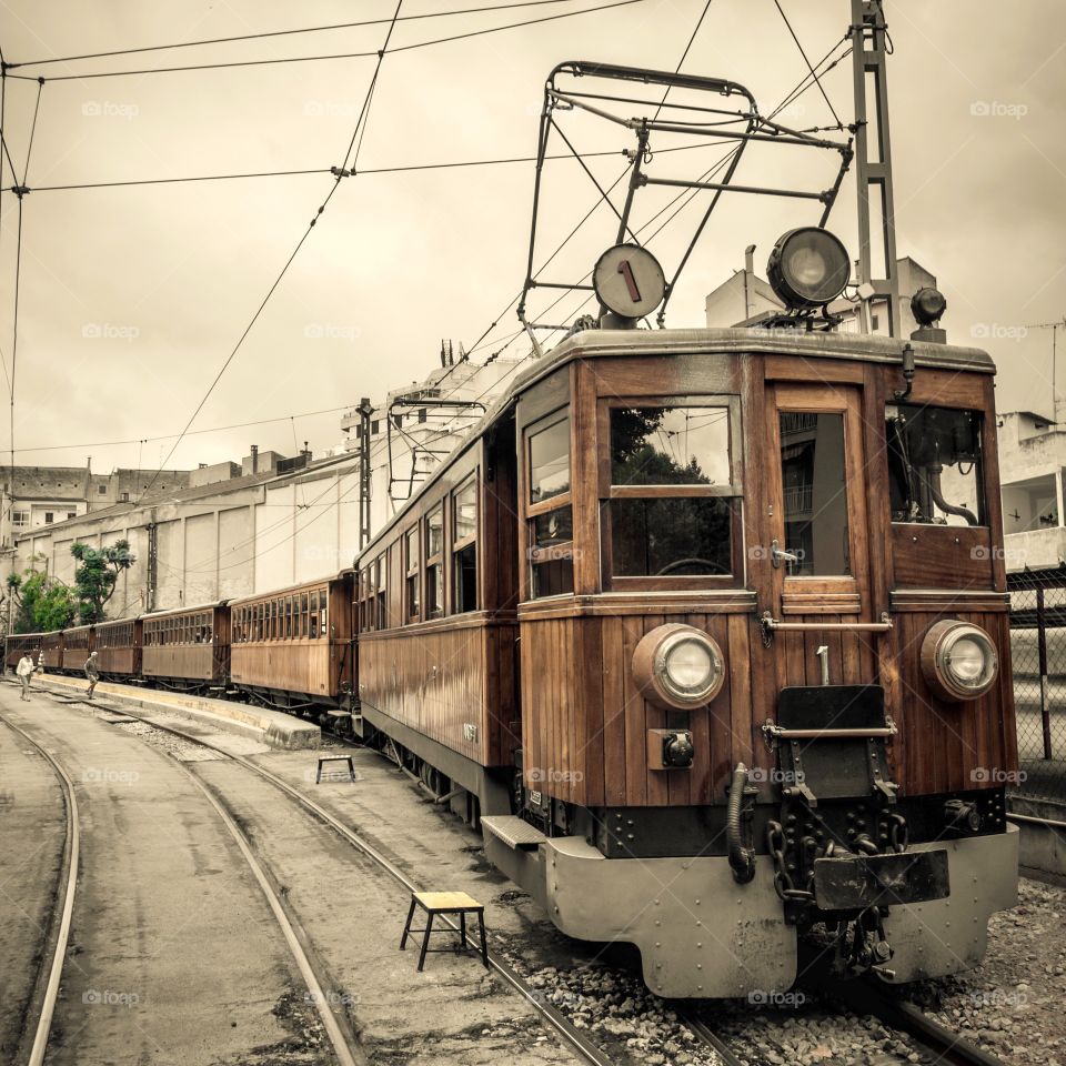 Old train . Mallorca old train