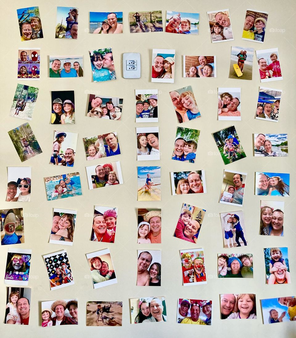 🇺🇸 Our photo wall, made with love and care for my daughter Tetéia! / 🇧🇷 Nosso mural de fotos, feito com amor e carinho pela minha filha Tetéia!