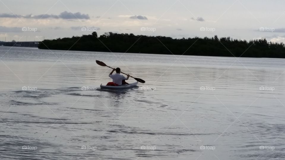 Kayaking on the Lagoon