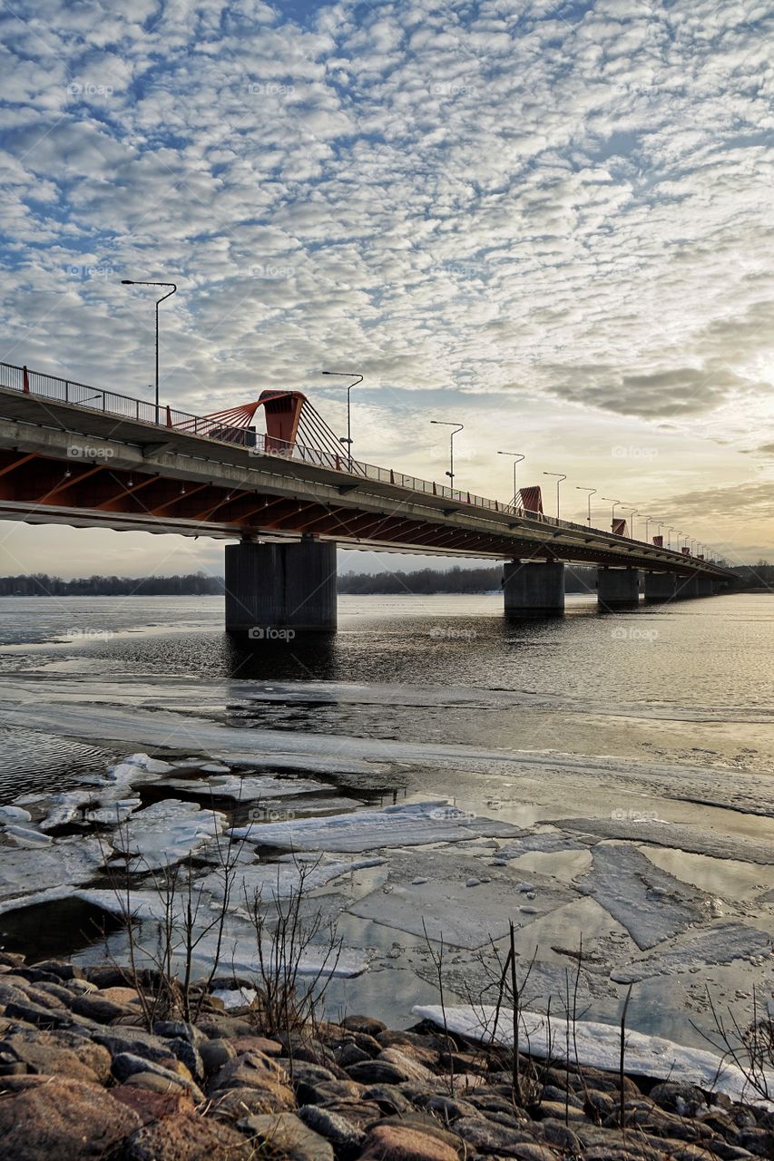 Bridge at sunset