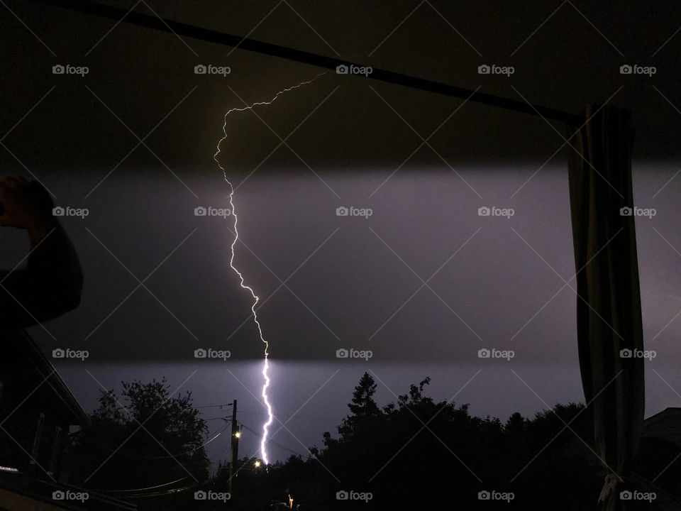Amazing lightning strike with no filters 
