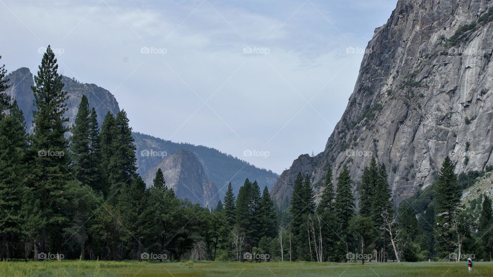 High angle view of yosemitte