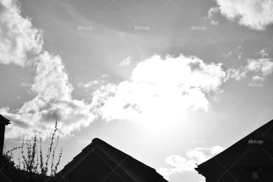 Monochrome image of the sky using a Nikon D3300