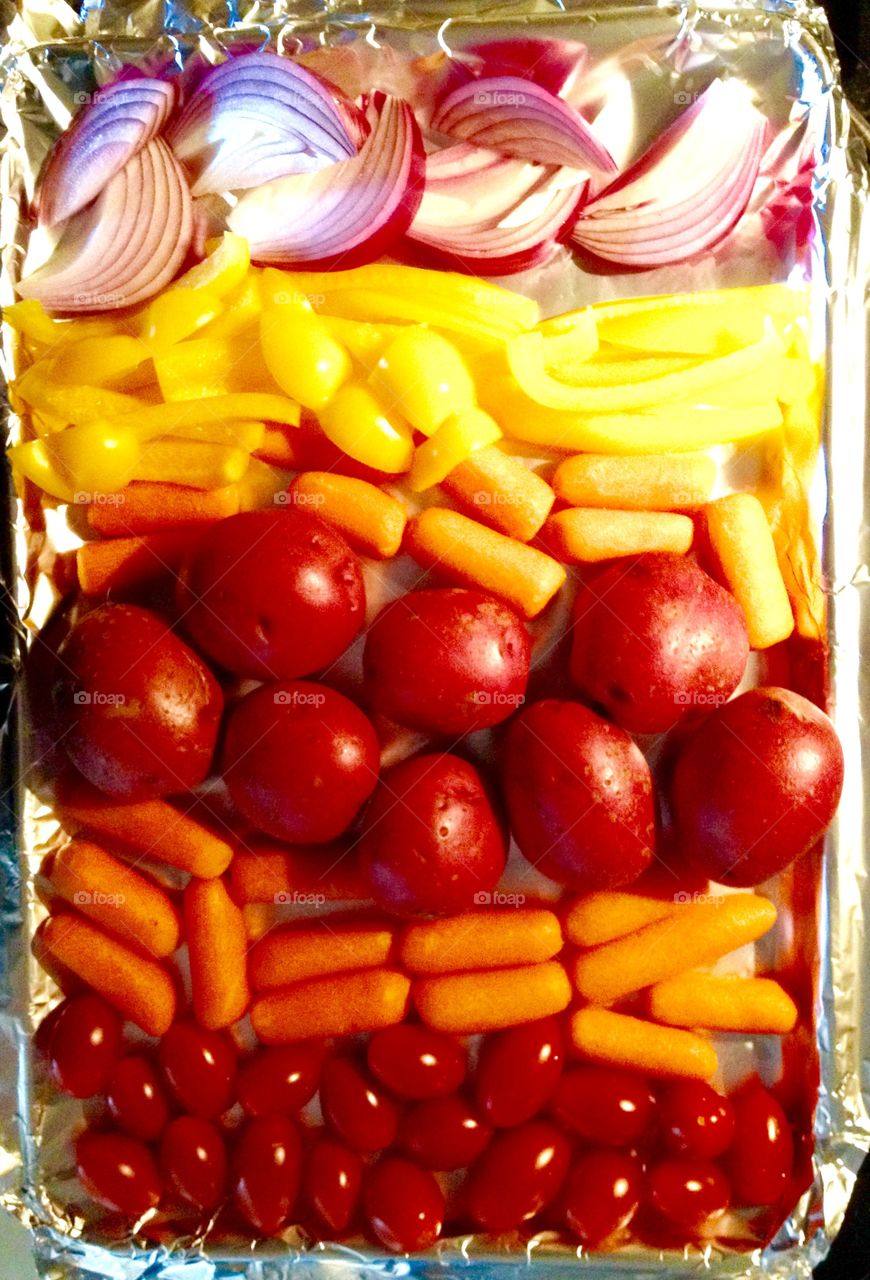 Baked Vegetables & Fruit