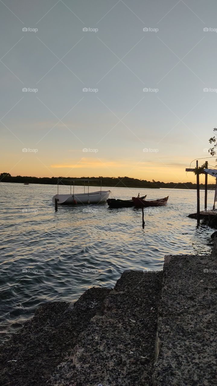 barra de Jacuípe final de tarde